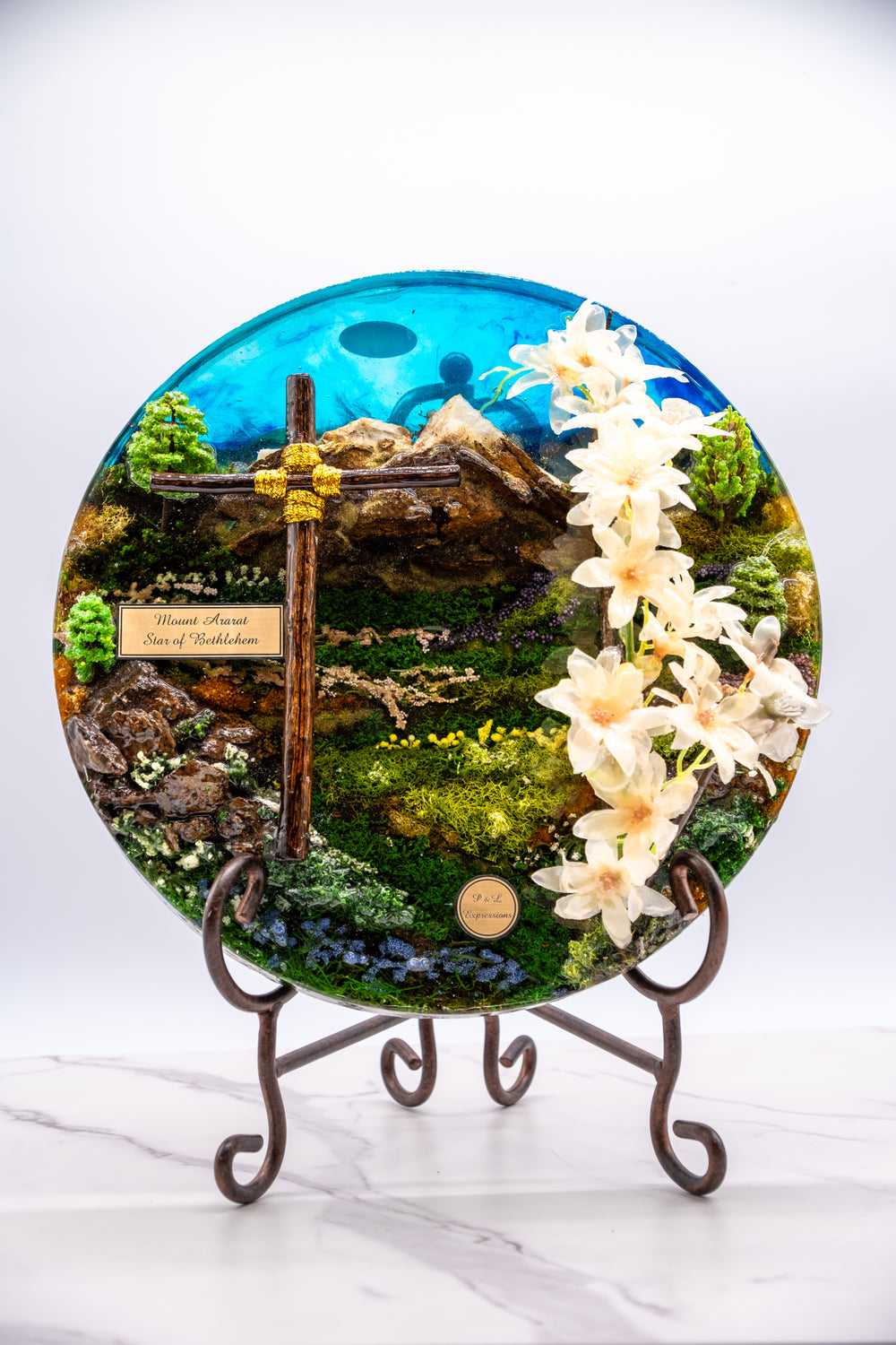 Page & Linda handcrafting floral art