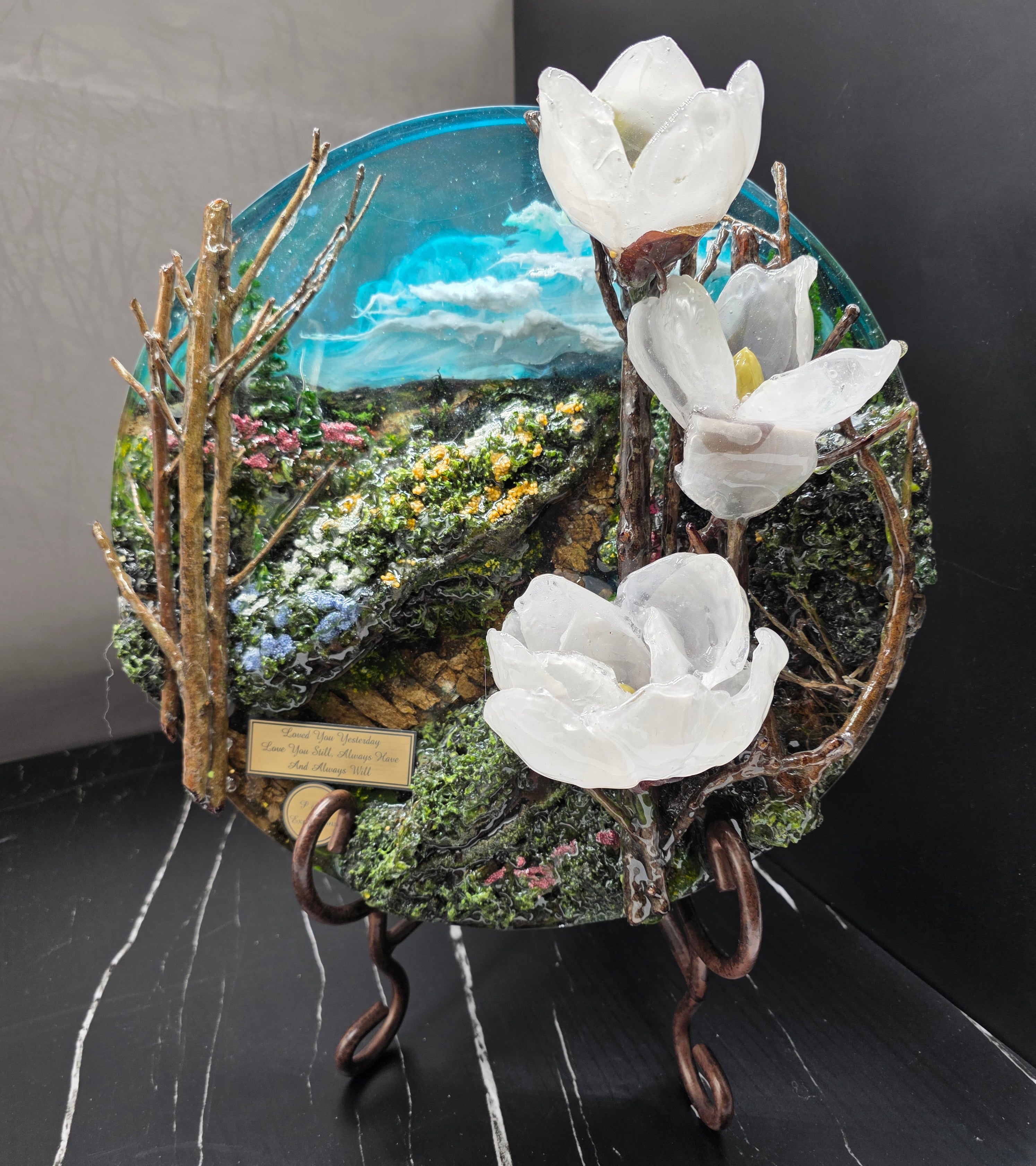 life with flowers 完売 Gyula_Siska_Antique_Floral_Sti