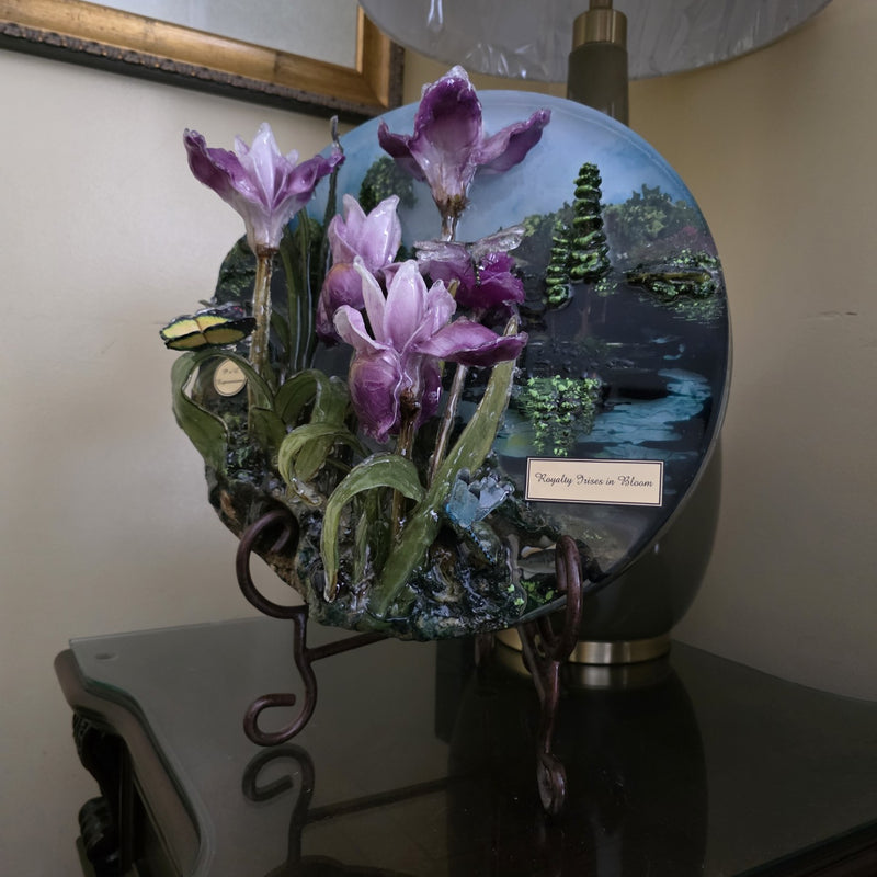 ROYALTY IRISES IN BLOOM